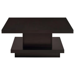 Reston Cappuccino 3-piece Square Coffee and End Table Set - Ornate Home