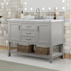 Reston Gray 49" Vanity with Top/ Sink - Ornate Home