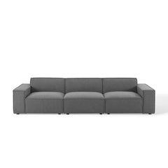 Restore Charcoal 3-Piece Sectional Sofa - Ornate Home