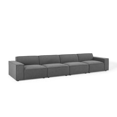 Restore Charcoal 4-Piece Sectional Sofa - 40.5x164" - Ornate Home