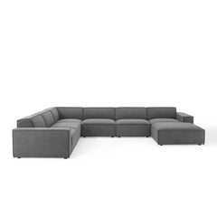 Restore Charcoal 7-Piece Sectional Sofa - Ornate Home