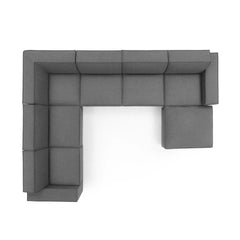 Restore Charcoal 7-Piece Sectional Sofa - Ornate Home