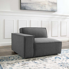 Restore Charcoal Left-Arm Sectional Sofa Chair - Ornate Home