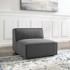 Restore Charcoal Sectional Sofa Armless Chair - Ornate Home