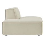 Restore Ecru Performance Fabric Upholstered Left-Facing Armless Modular Chaise - Ornate Home