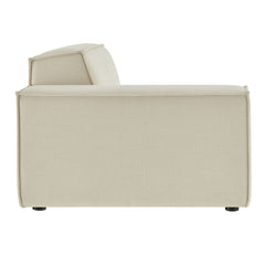 Restore Ecru Performance Fabric Upholstered Left-Facing Modular Lounge Chair - Ornate Home