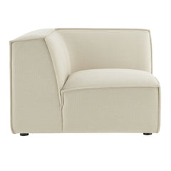 Restore Ecru Performance Fabric Upholstered Modular Corner Chair - Ornate Home