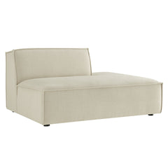 Restore Ecru Performance Fabric Upholstered Right-Facing Armless Modular Chaise - Ornate Home