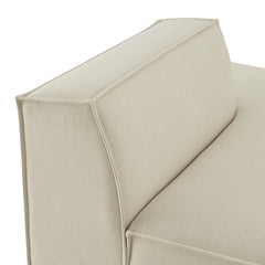 Restore Ecru Performance Fabric Upholstered Right-Facing Armless Modular Chaise - Ornate Home