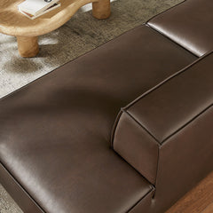 Restore Espresso 2-Piece Vegan Leather Modular Loveseat - 40.6x97.7x28" - Ornate Home