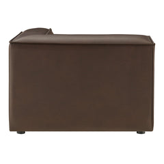 Restore Espresso Vegan Leather Modular Corner Chair - Ornate Home