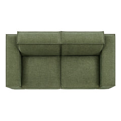Restore Foliage 2-Piece Performance Fabric Upholstered Modular Loveseat - 40.6x83.4" - Ornate Home