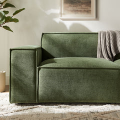 Restore Foliage 2-Piece Performance Fabric Upholstered Modular Loveseat - 40.6x83.4" - Ornate Home