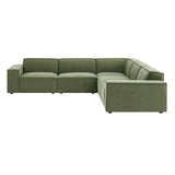 Restore Foliage 5-Piece Performance Fabric Upholstered Modular L-Shaped Sofa - Ornate Home