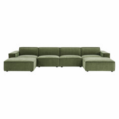 Restore Foliage 6-Piece Performance Fabric Upholstered Modular Sectional Sofa - Ornate Home