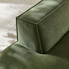 Restore Foliage Performance Fabric Upholstered Left-Facing Armless Modular Chaise - Ornate Home