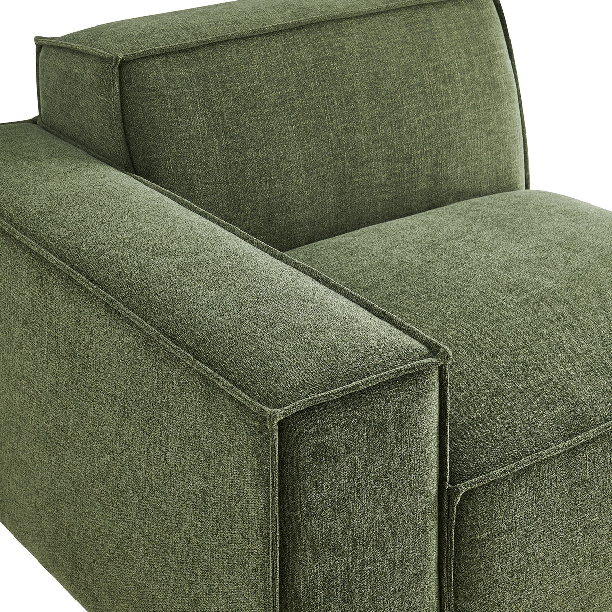Restore Foliage Performance Fabric Upholstered Left-Facing Modular Lounge Chair - Ornate Home
