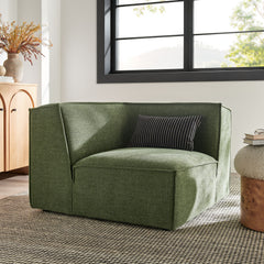 Restore Foliage Performance Fabric Upholstered Modular Corner Chair - Ornate Home