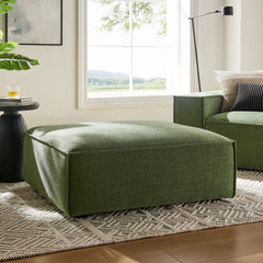 Restore Foliage Performance Fabric Upholstered Modular Ottoman - Ornate Home