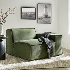 Restore Foliage Performance Fabric Upholstered Right-Facing Modular Lounge Chair - Ornate Home