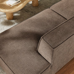 Restore Mocha 2-Piece Performance Fabric Upholstered Modular Loveseat - 40.6x97.7x28" - Ornate Home
