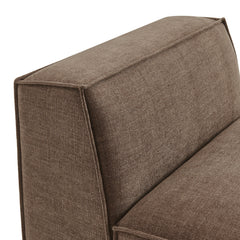 Restore Mocha Performance Fabric Upholstered Armless Modular Chair - Ornate Home