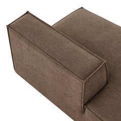 Restore Mocha Performance Fabric Upholstered Left-Facing Armless Modular Chaise - Ornate Home