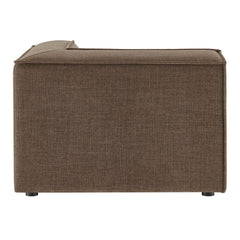Restore Mocha Performance Fabric Upholstered Modular Corner Chair - Ornate Home