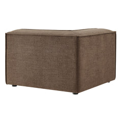 Restore Mocha Performance Fabric Upholstered Modular Corner Chair - Ornate Home