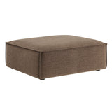 Restore Mocha Performance Fabric Upholstered Modular Ottoman - Ornate Home