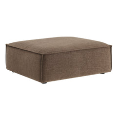 Restore Mocha Performance Fabric Upholstered Modular Ottoman - Ornate Home