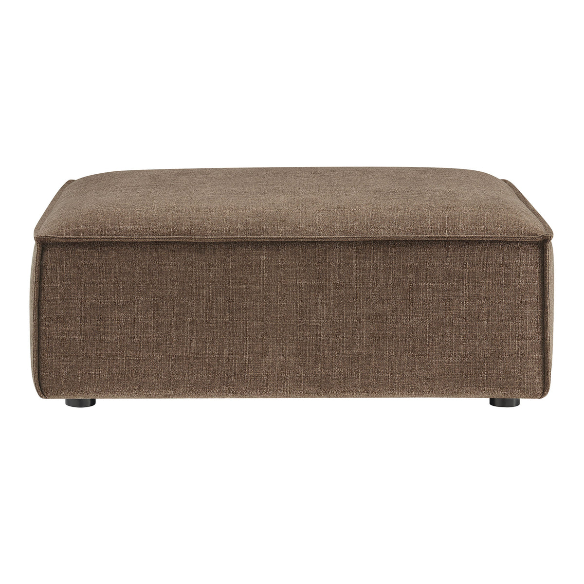 Restore Mocha Performance Fabric Upholstered Modular Ottoman - Ornate Home
