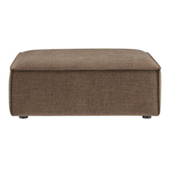 Restore Mocha Performance Fabric Upholstered Modular Ottoman - Ornate Home