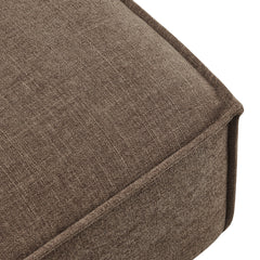 Restore Mocha Performance Fabric Upholstered Modular Ottoman - Ornate Home