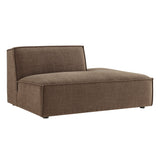 Restore Mocha Performance Fabric Upholstered Right-Facing Armless Modular Chaise - Ornate Home