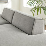 Restore Pewter 2-Piece Performance Fabric Upholstered Modular Loveseat - 40.5x112" - Ornate Home