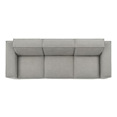 Restore Pewter 3-Piece Performance Fabric Upholstered Modular Sofa Set - Ornate Home