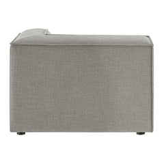 Restore Pewter Performance Fabric Upholstered Modular Corner Chair - Ornate Home