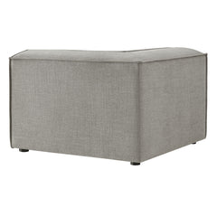 Restore Pewter Performance Fabric Upholstered Modular Corner Chair - Ornate Home
