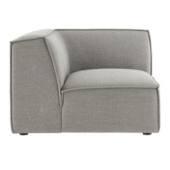 Restore Pewter Performance Fabric Upholstered Modular Corner Chair - Ornate Home