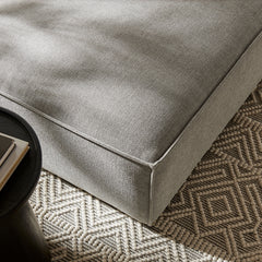 Restore Pewter Performance Fabric Upholstered Modular Ottoman - Ornate Home