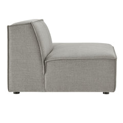 Restore Pewter Performance Fabric Upholstered Right-Facing Armless Modular Chaise - Ornate Home