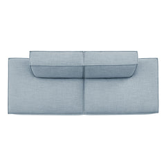Restore Sky 2-Piece Performance Fabric Upholstered Modular Loveseat - 40.5x112" - Ornate Home