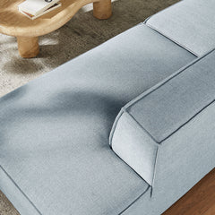 Restore Sky 2-Piece Performance Fabric Upholstered Modular Loveseat - 40.6x97.7x28" - Ornate Home