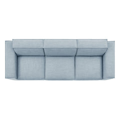 Restore Sky 3-Piece Performance Fabric Upholstered Modular Sofa Set - Ornate Home