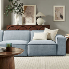 Restore Sky 3-Piece Performance Fabric Upholstered Modular Sofa Set - Ornate Home