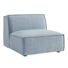 Restore Sky Performance Fabric Upholstered Armless Modular Chair - Ornate Home