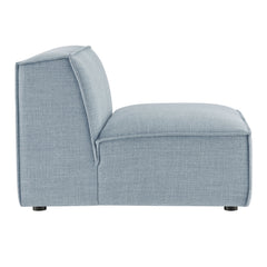 Restore Sky Performance Fabric Upholstered Armless Modular Chair - Ornate Home