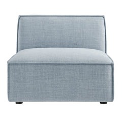 Restore Sky Performance Fabric Upholstered Armless Modular Chair - Ornate Home