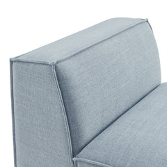 Restore Sky Performance Fabric Upholstered Armless Modular Chair - Ornate Home
